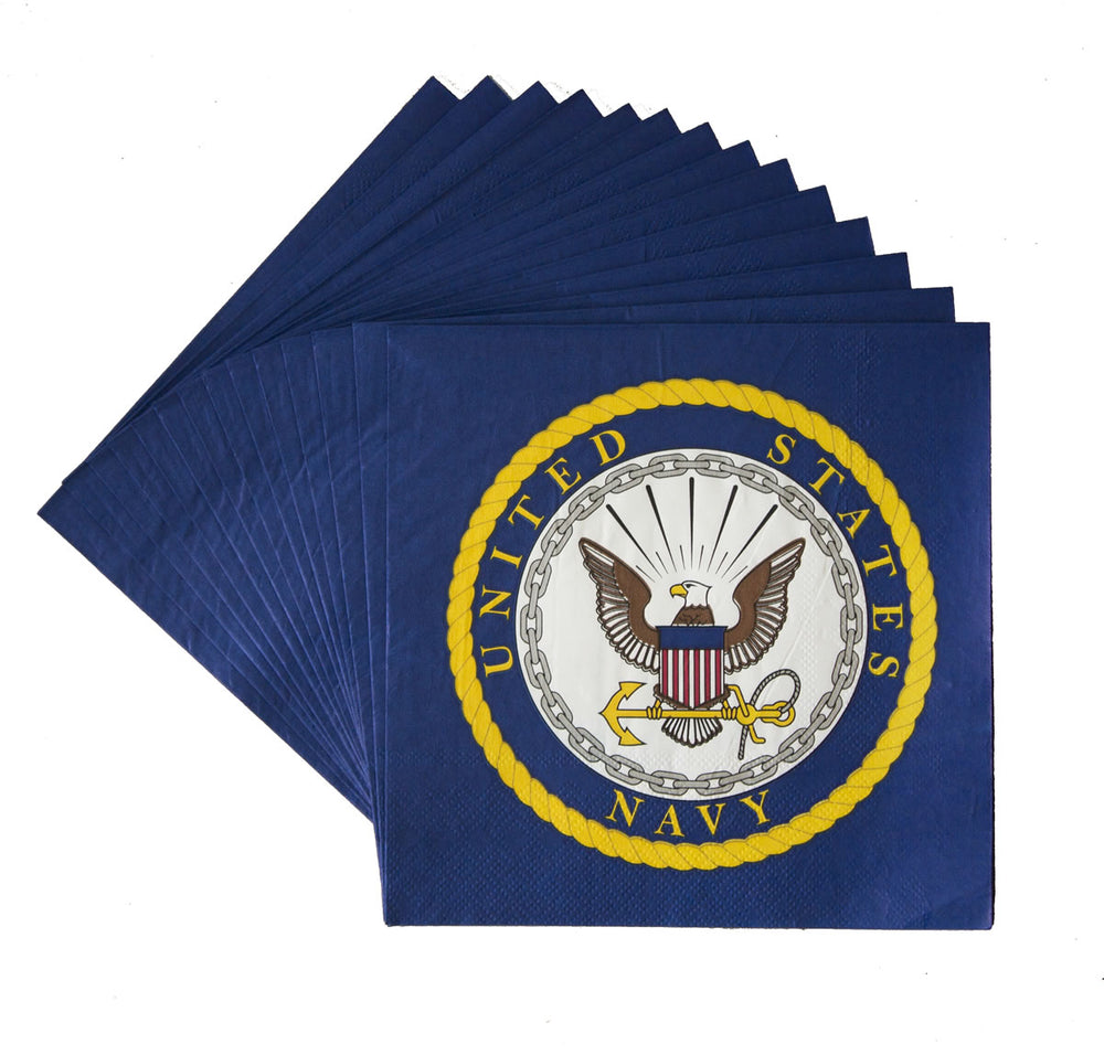 US Navy Lunch Napkins 16ct | Graduation