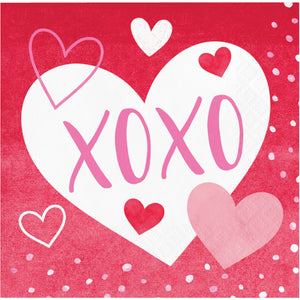 Valentine's Day Beverage Napkins 16ct | Valentine's Day