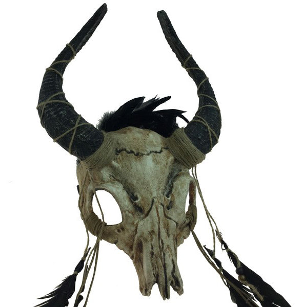 Ancestral Demon Mask with Horns