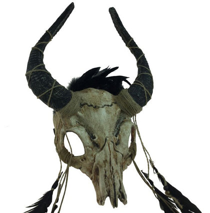Ancestral Demon Mask with Horns