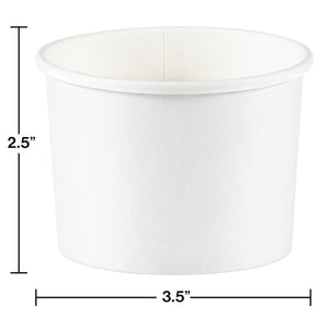 White Paper Treat Cups 8ct | Solids