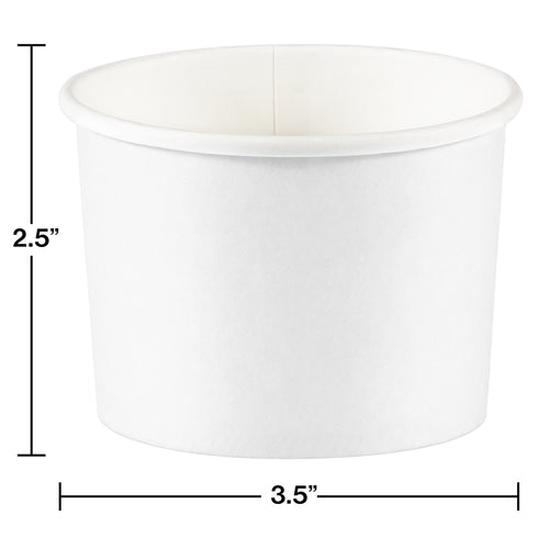 White Paper Treat Cups 8ct | Solids