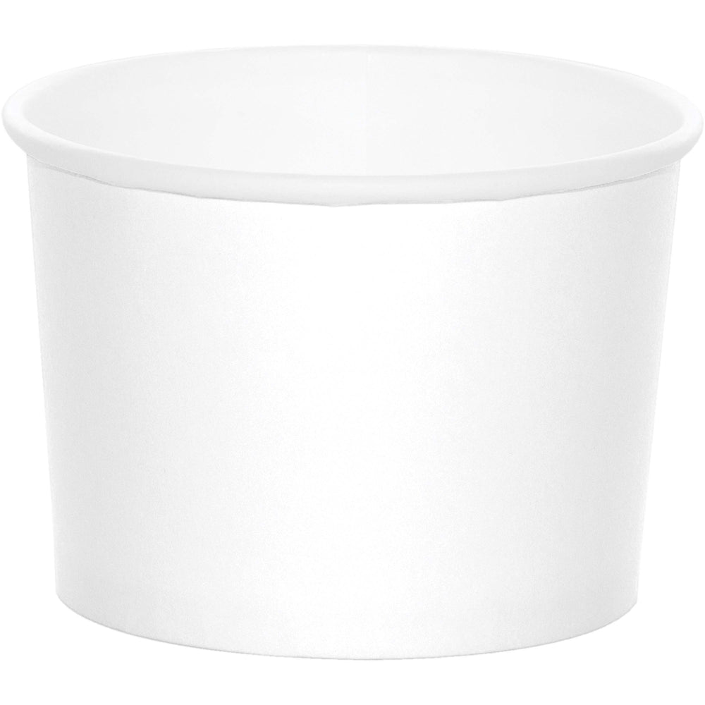White Paper Treat Cups 8ct | Solids