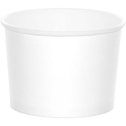White Paper Treat Cups 8ct | Solids