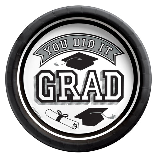 white grad plates