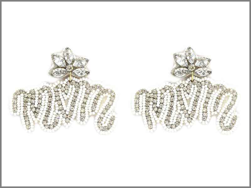Rhinestone Mama Earrings