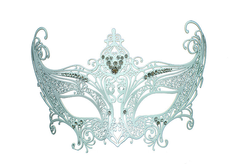 white metal mask