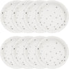 White and Silver Polka Dot 7in Plate 8ct | General Entertaining