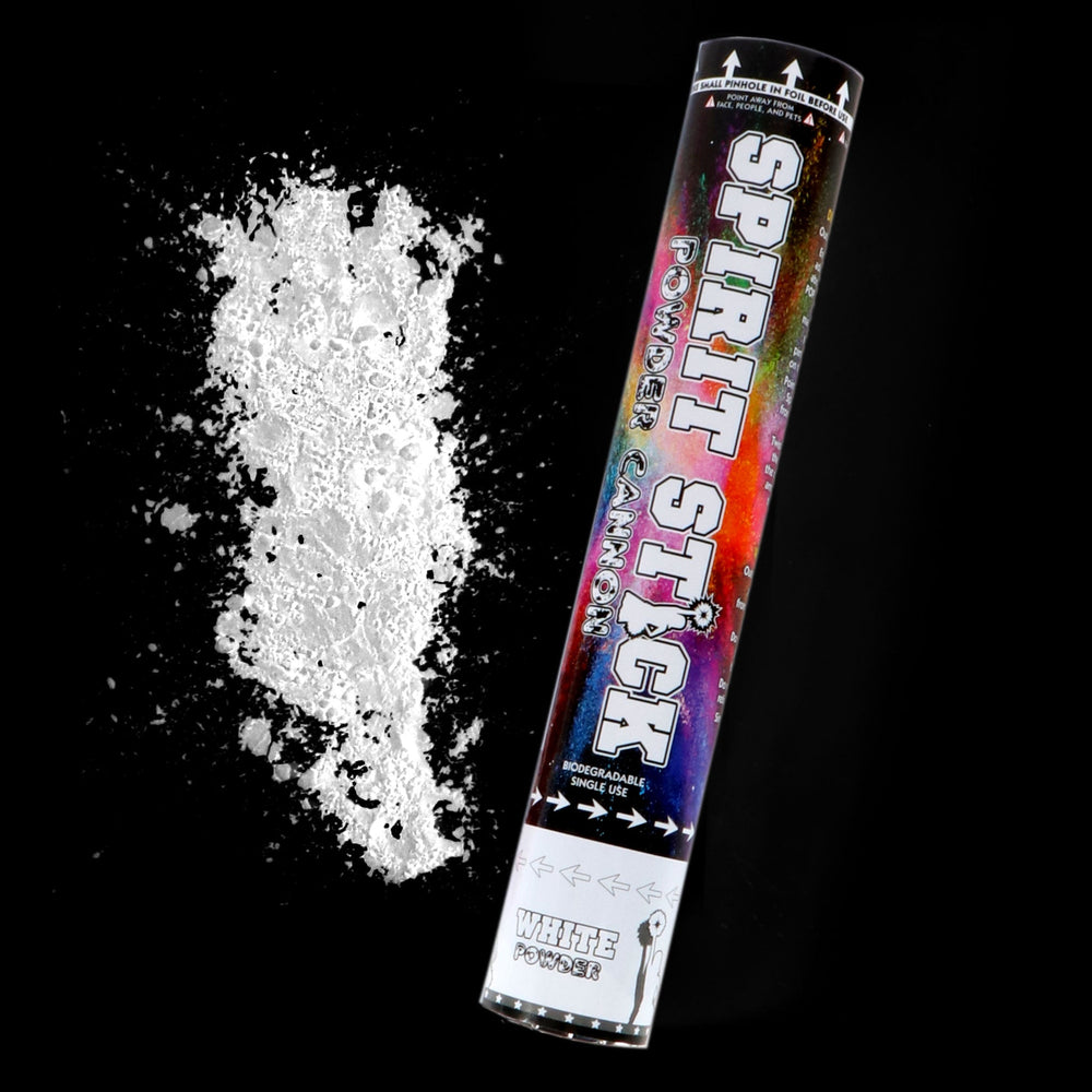 12in Spirit Powder Cannon 1 pc - White