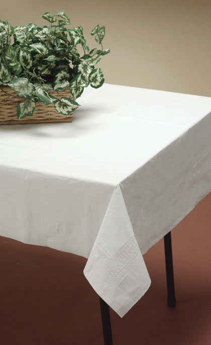 White Linnet Paper Table Cover | Christmas