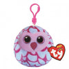 Pinky Pink Owl | Ty Squishy Beanies Clip