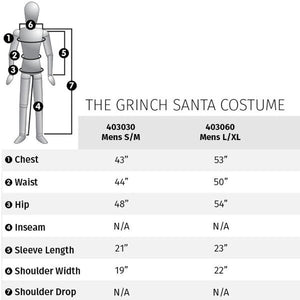 christmas santa grinch size