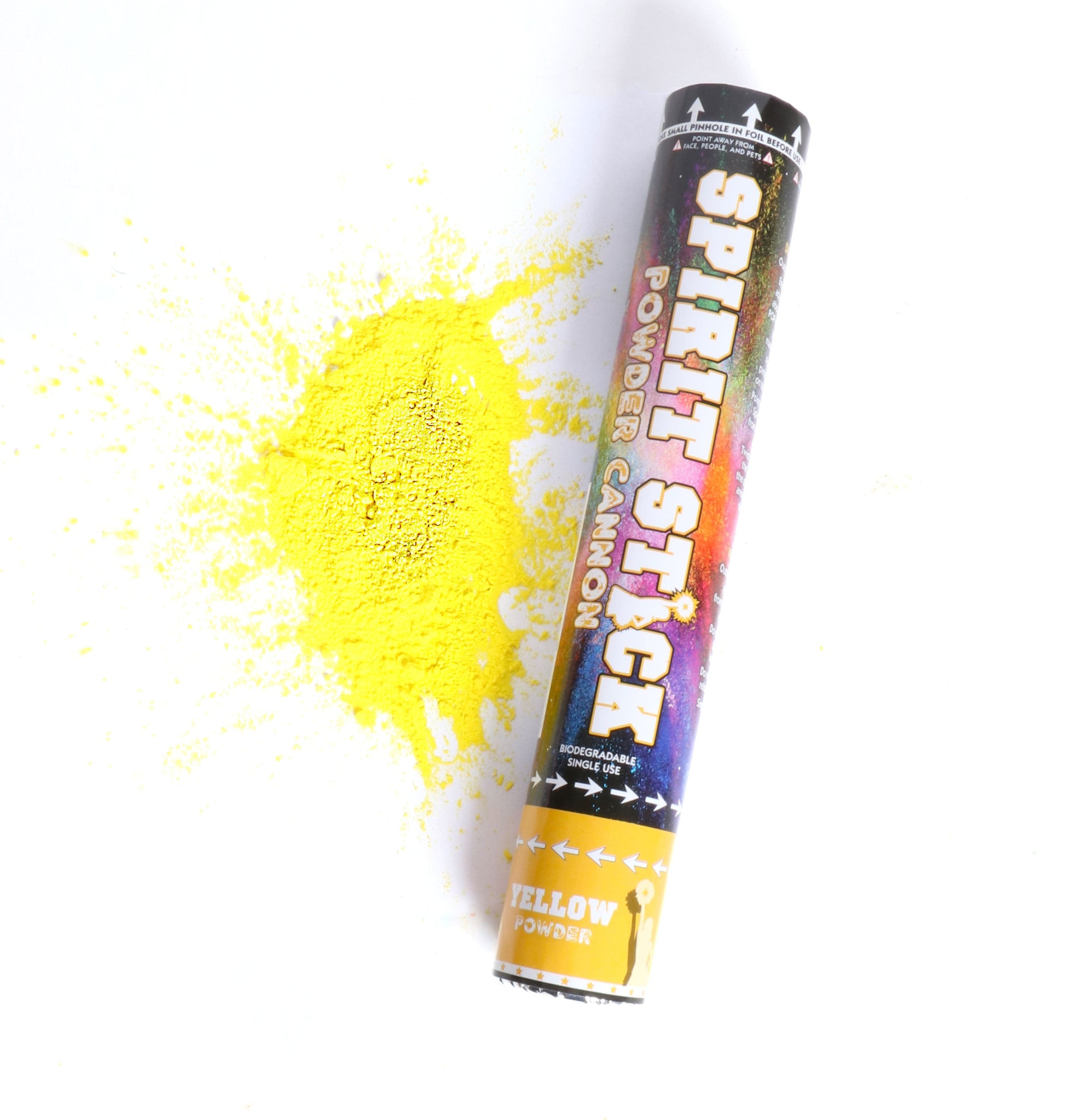 12in Spirit Powder Cannon 1 pc - Yellow