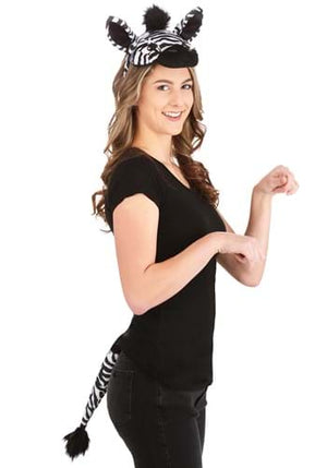 zebra headband and tail
